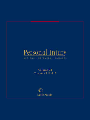 cover image of Personal Injury: Actions, Defenses, Damages